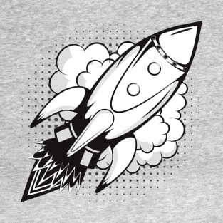 Rocketship Design T-Shirt